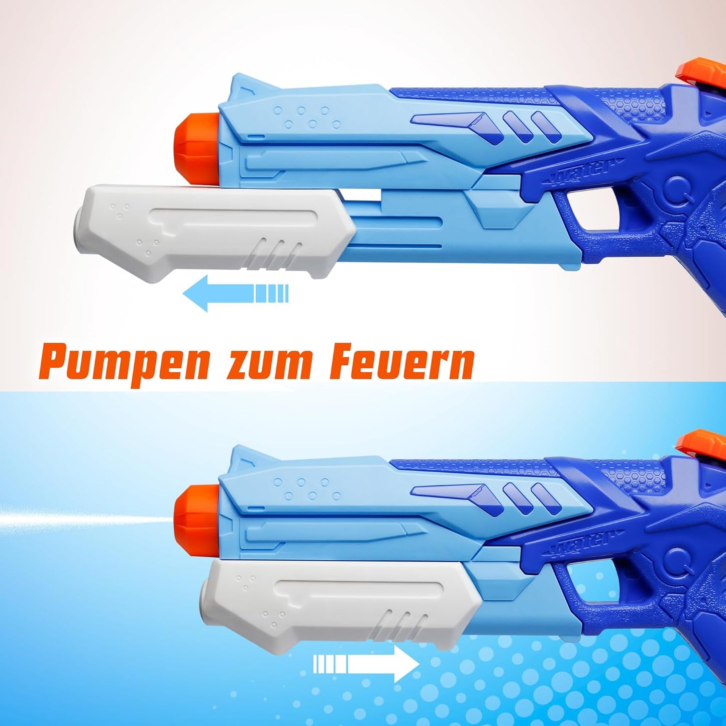 Wasserpistolen, 2 Stück, 300ml