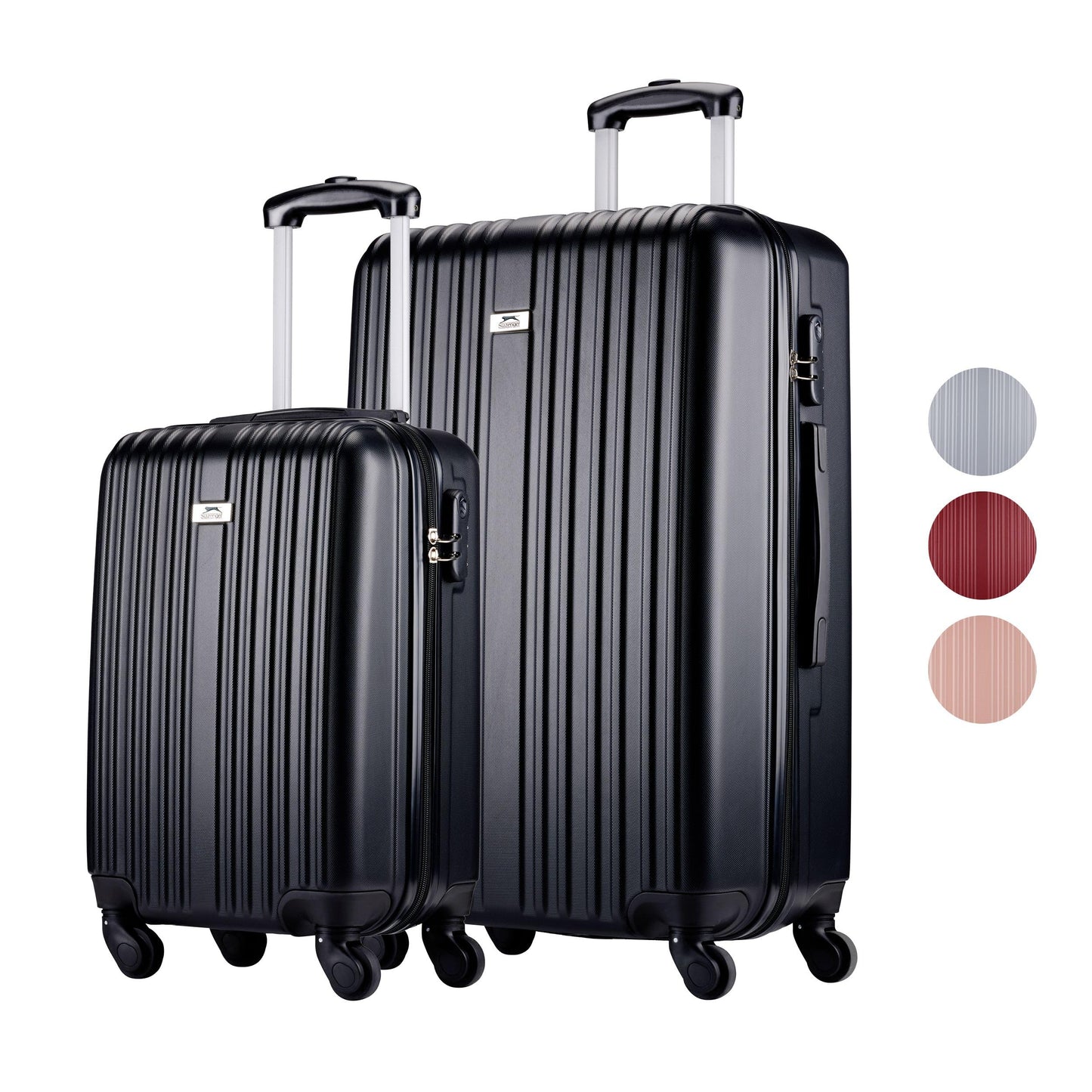 Trolley Set 18/26" 2pcs Black, 2-Teilig Schwarz