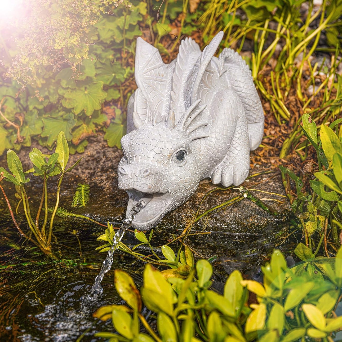 Wasserspeier-Figur Drache Grisu
