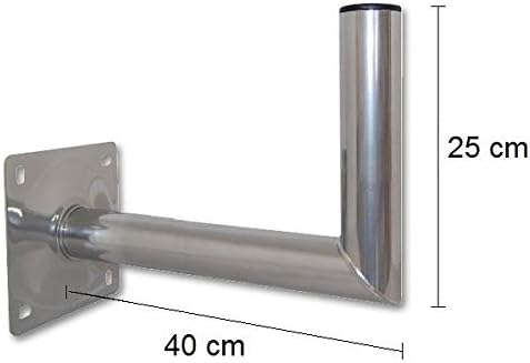 Satellitenanlage mit Quad LNB und Zubehör-Set, Hellgrau