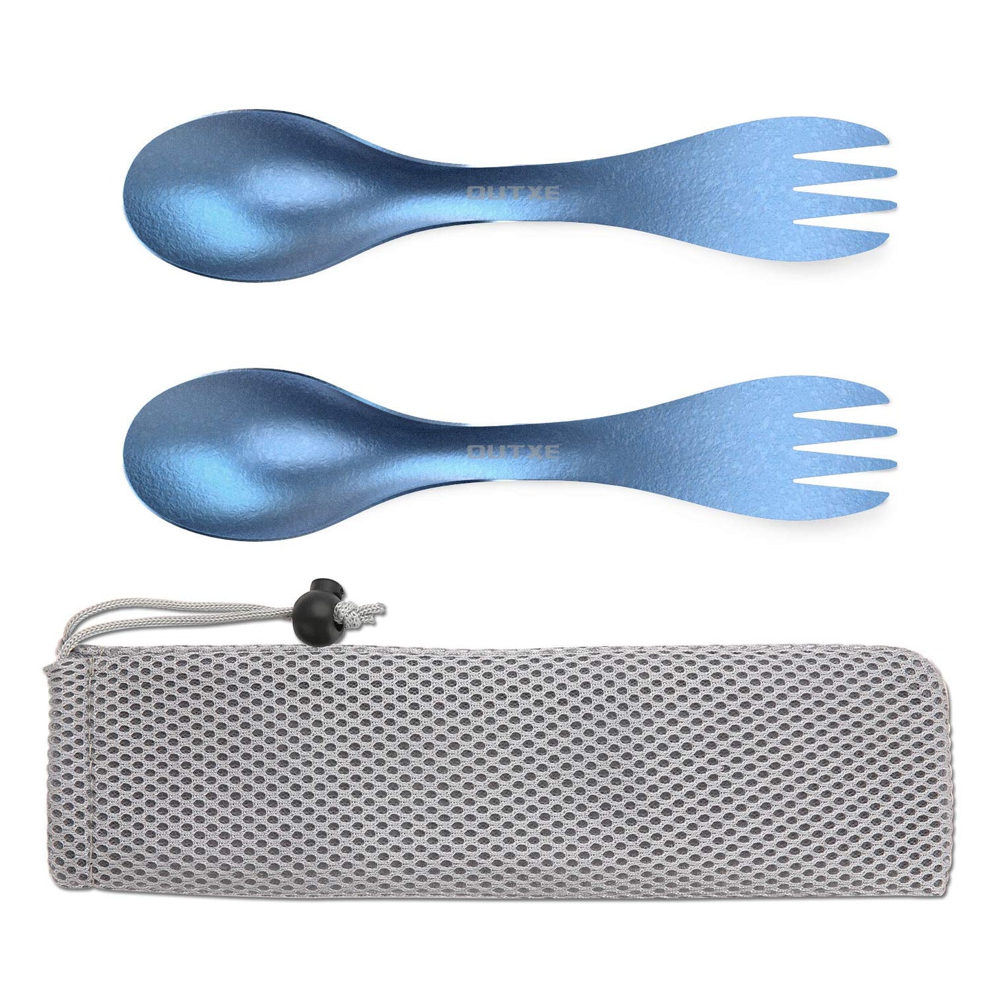 Camping Spork-Set, #3 Ice-crystal Blue