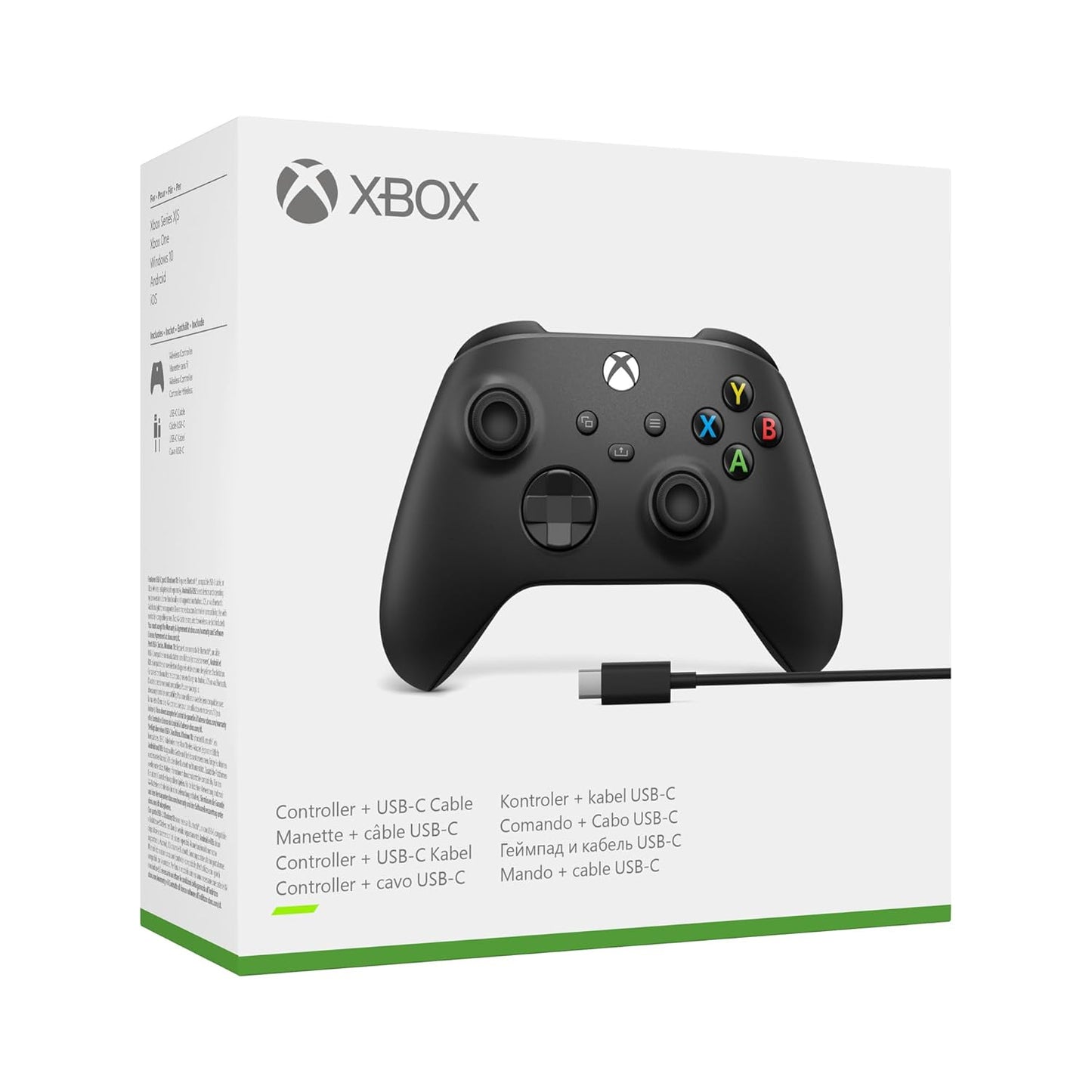 Wireless Controller, Black + Câble USB-C 2025 Verpackung