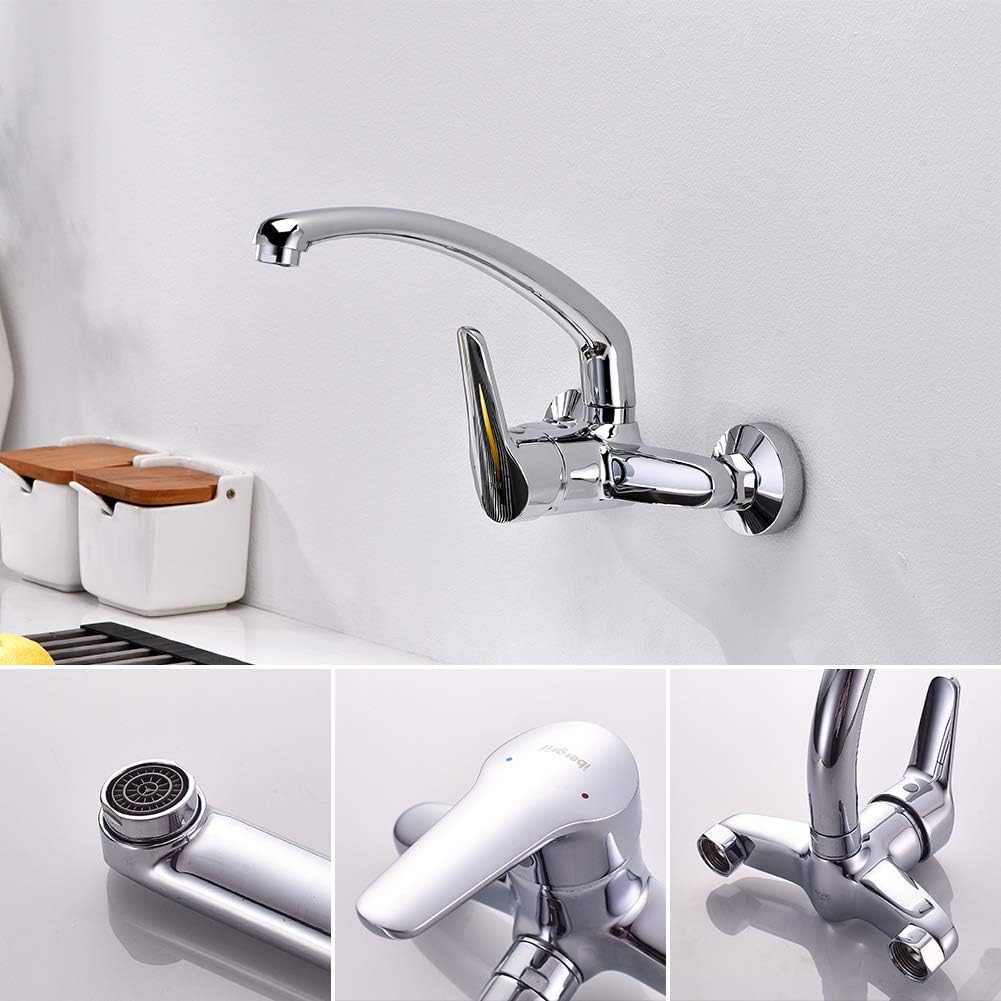 Roma M16350 Küchenarmatur für die Wandmontage, M Silber