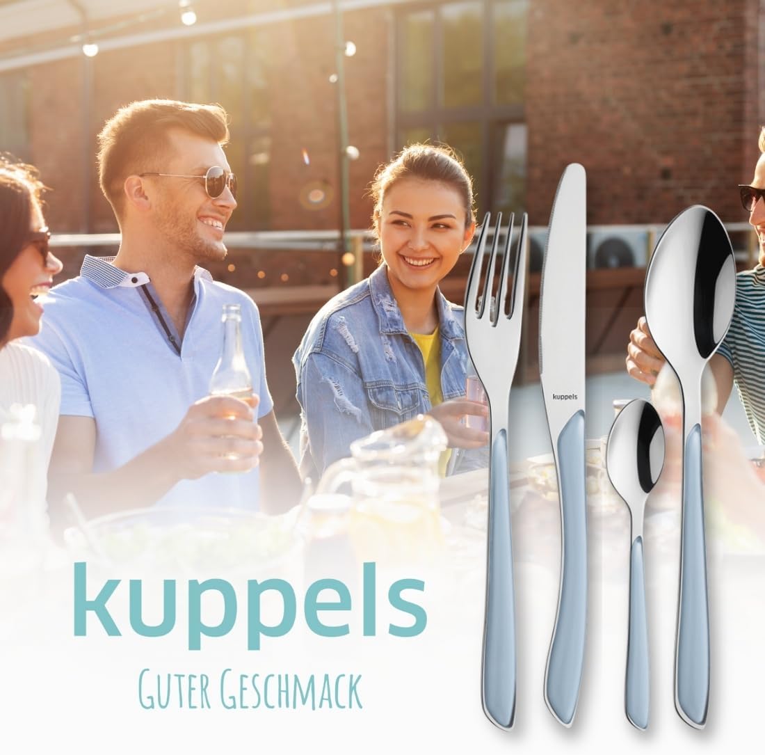 24-teiliges Prisma Besteckset für 6 Personen, 24-teilig Himmelblau | 24-teilig