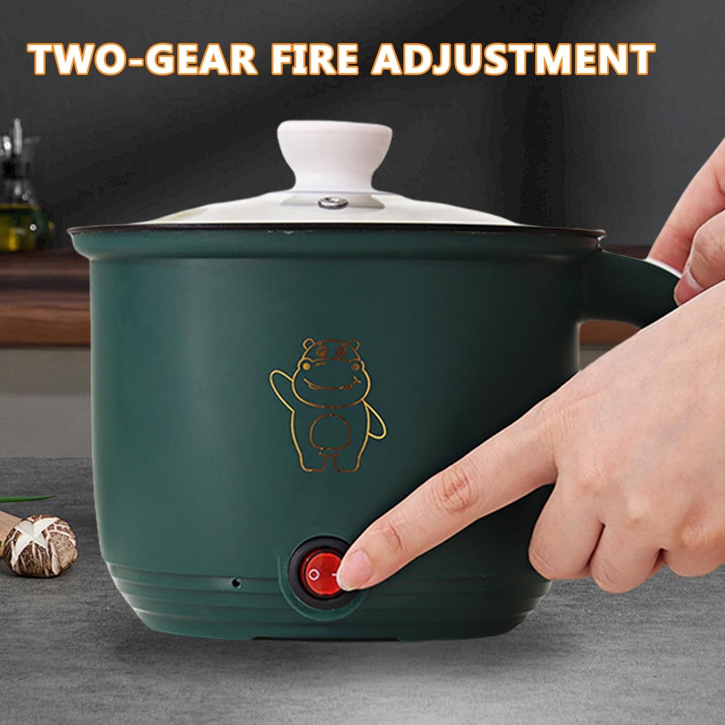 Elektrischer Mini-Hot Pot mit Dampfgarer