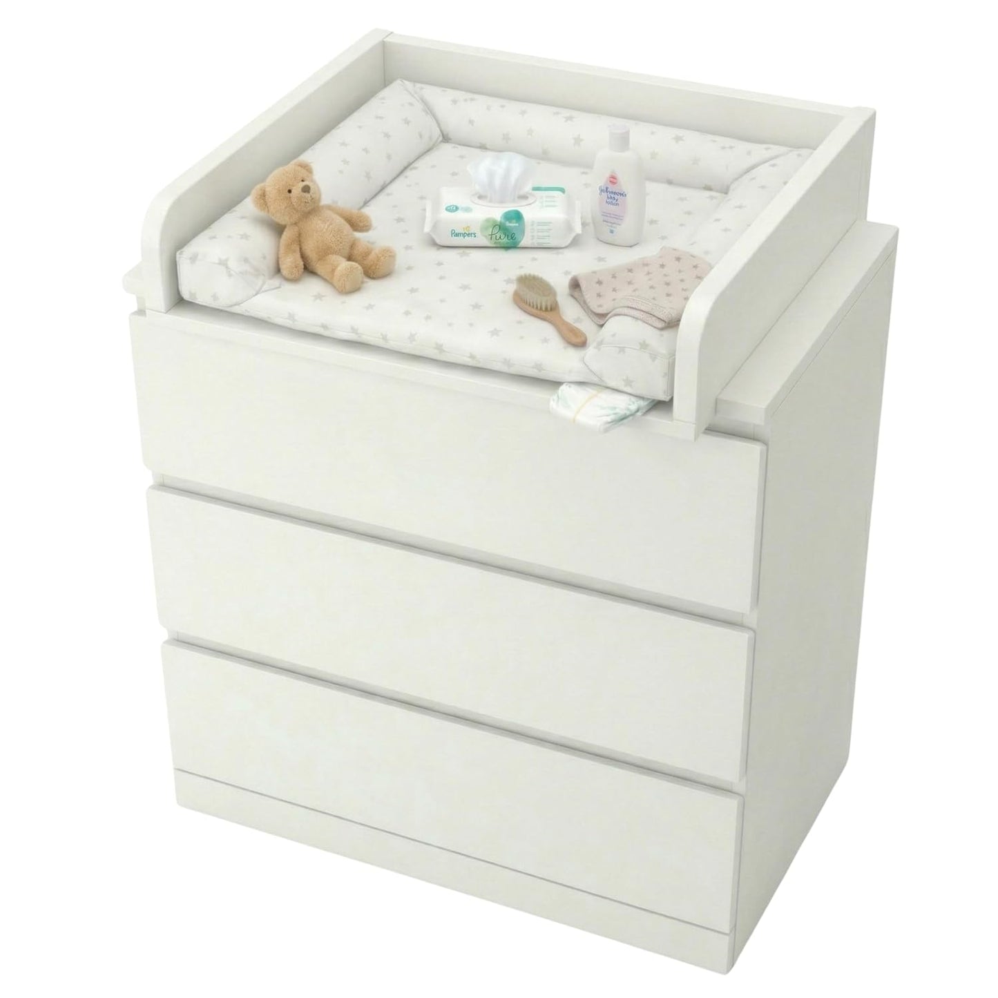 Verstellbarer Wickeltischaufsatz, Weiss 53cm