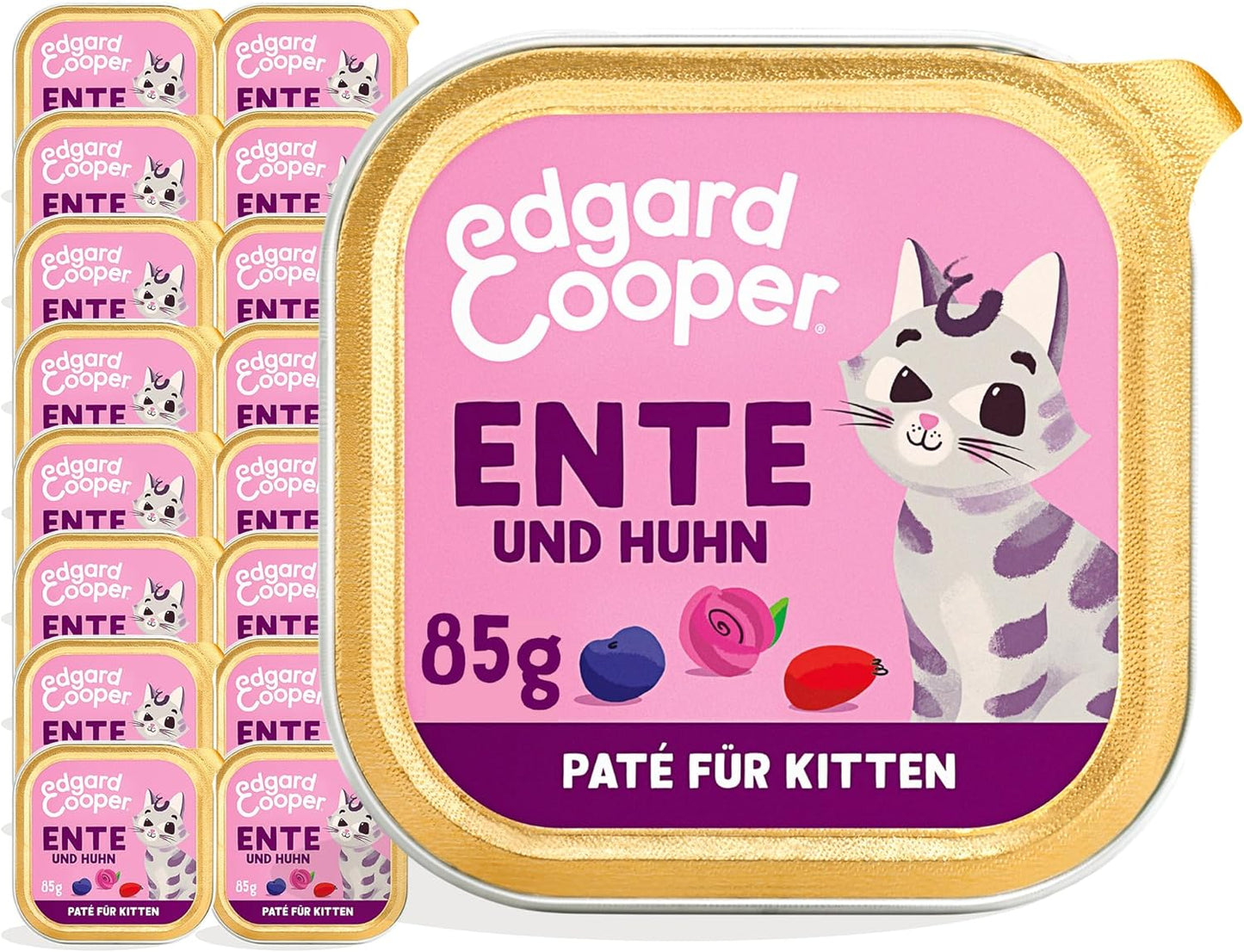 Paté, Kätzchen - Ente/Huhn, 85 g (16er Pack)