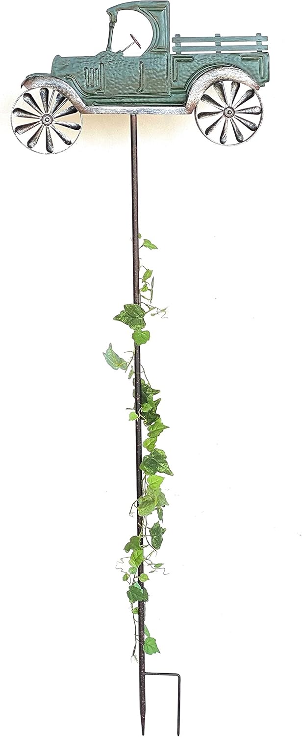 Gartenstecker Oldtimer Auto mit Windspiel
