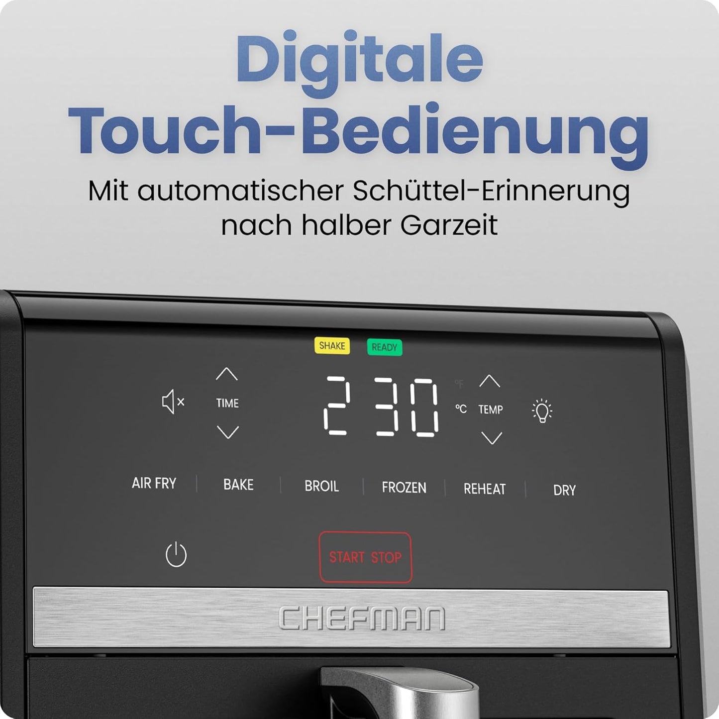 Heissluftfritteuse TurboFry, Schwarz