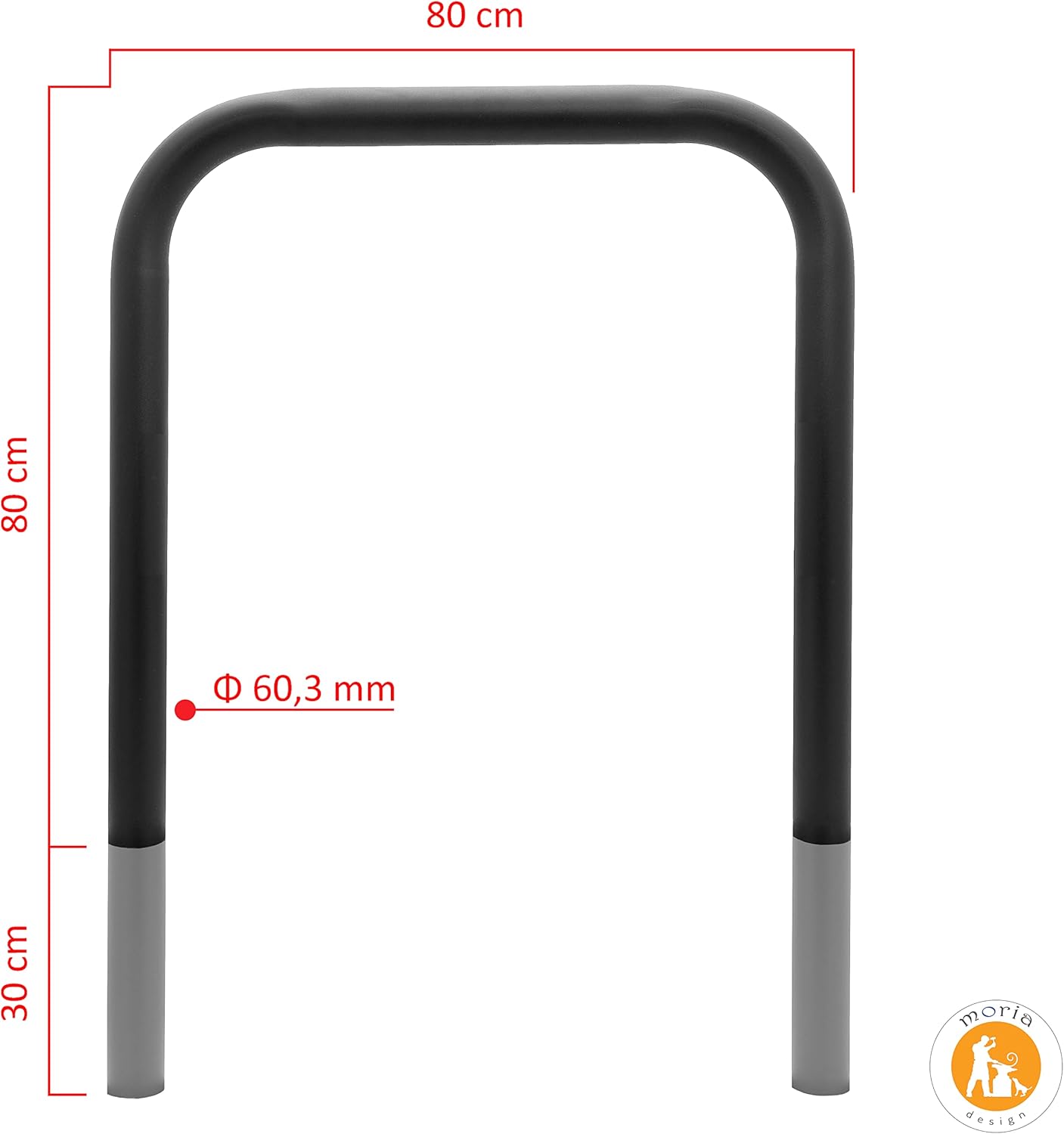 Veloständer für 2 Räder, 63 X 800 X 1100 Mm Zum Einbetonieren