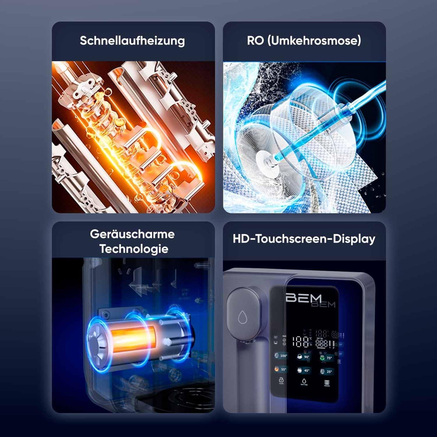 Unicora Osmoseanlage mit Heisswasser
