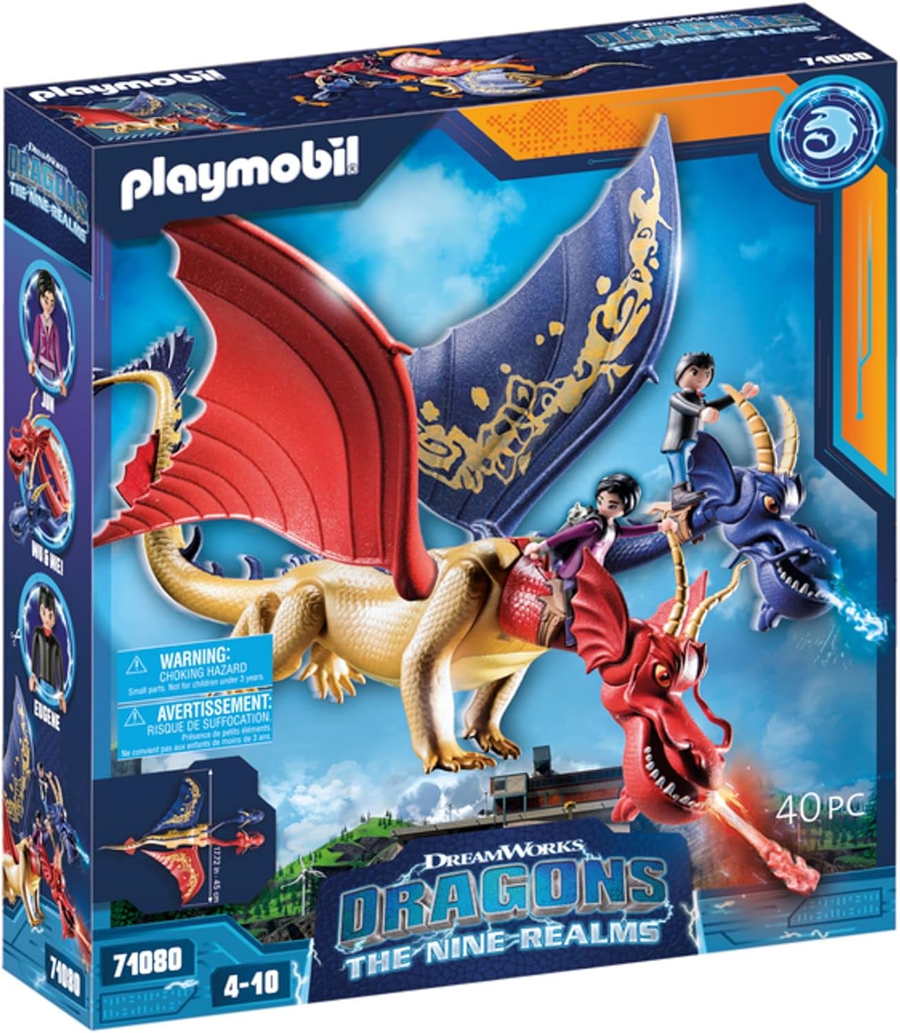 71080 Dragons: The Nine Realms - Wu & Wei, Konstruktionsspielzeug