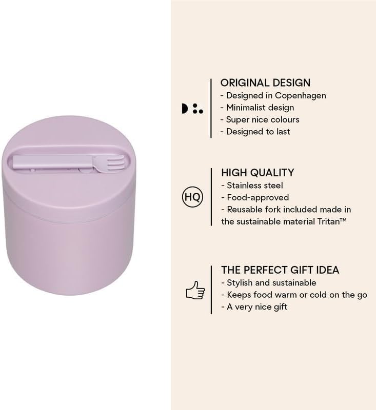 Thermobehälter für Unterwegs, 520 ml Lavendel