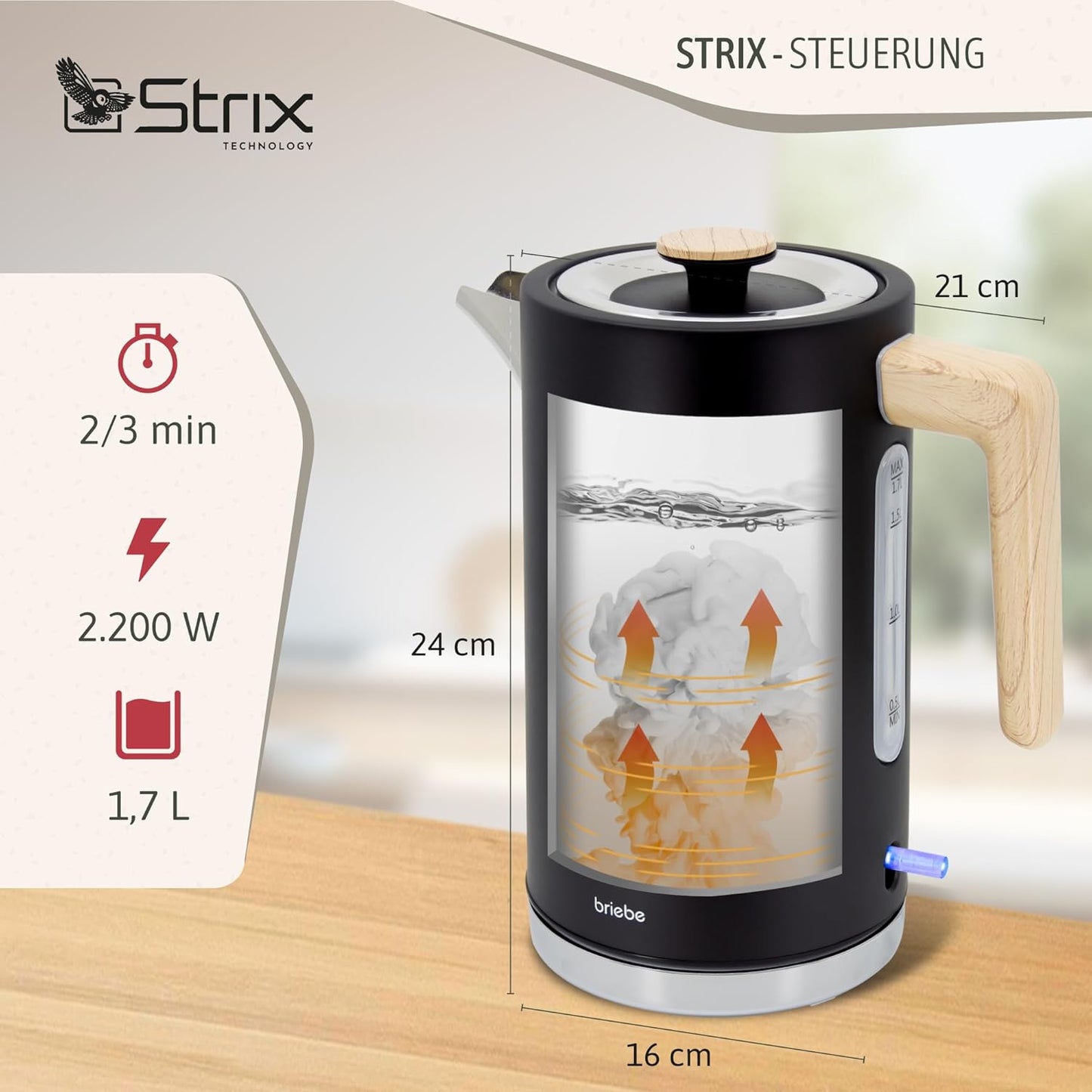Frühstücksset: Toaster & Wasserkocher, Schwarz
