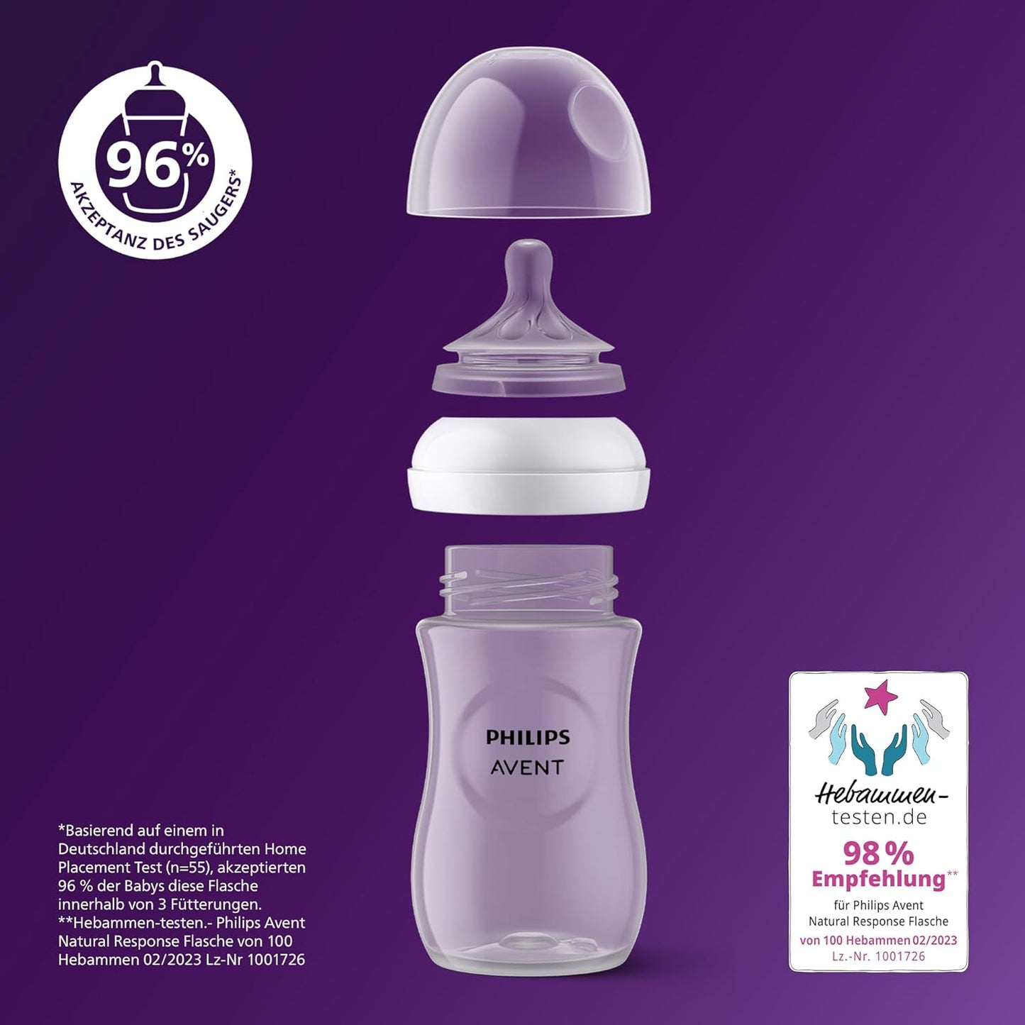 Babyflaschen Natural Response Set (ab 0 Monaten), Gift set and 4 teats Single