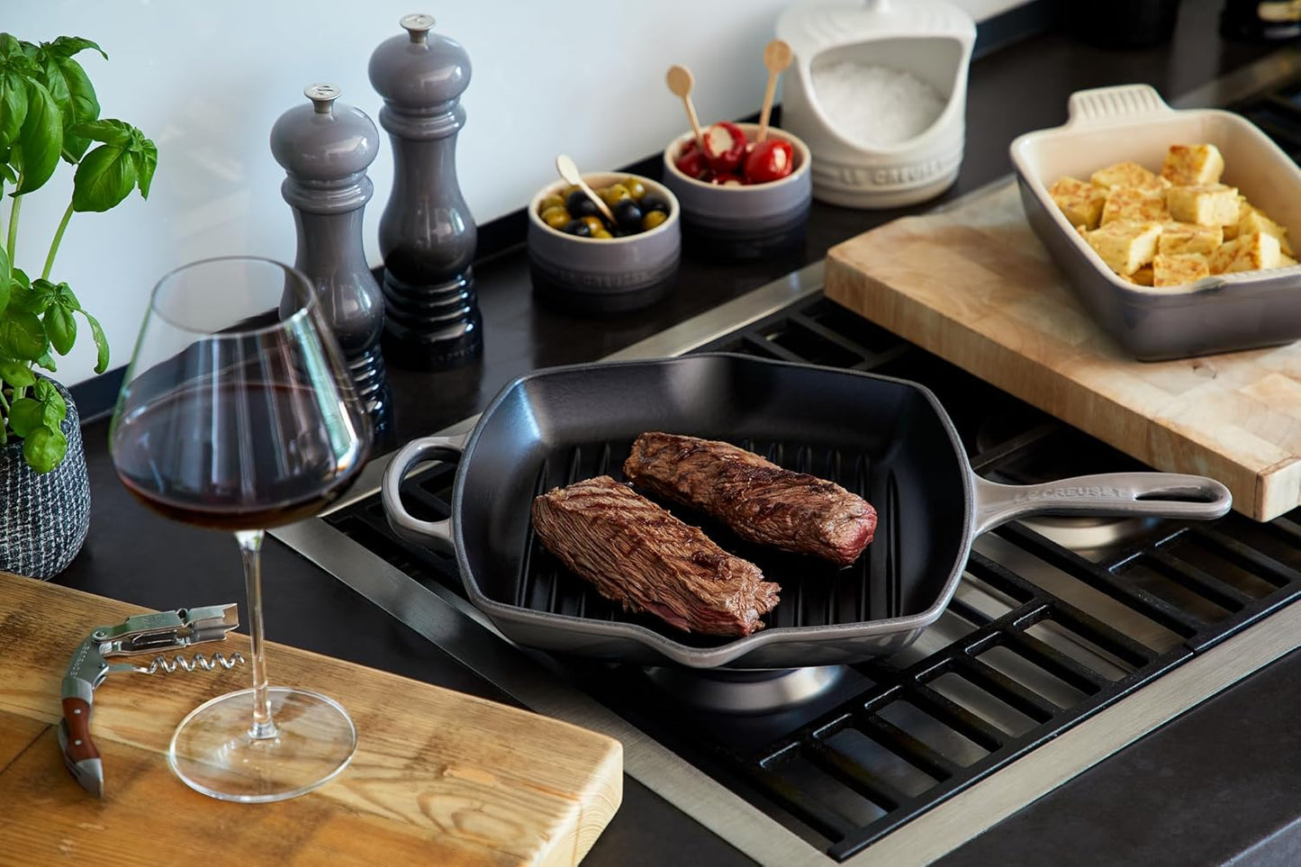 Gusseisen-Grillpfanne 26 cm, Nectar