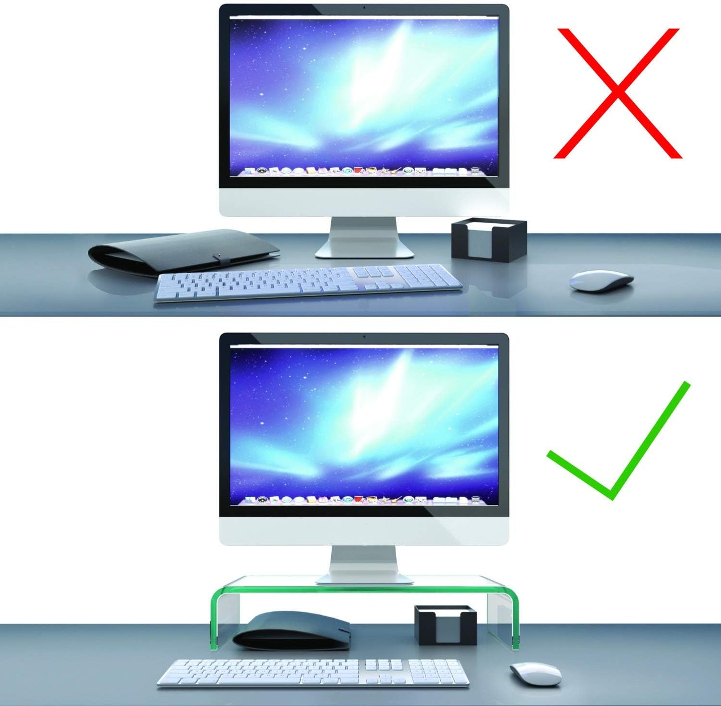 TV & Monitor Aufsatz, 700x300x130mm Superweiss