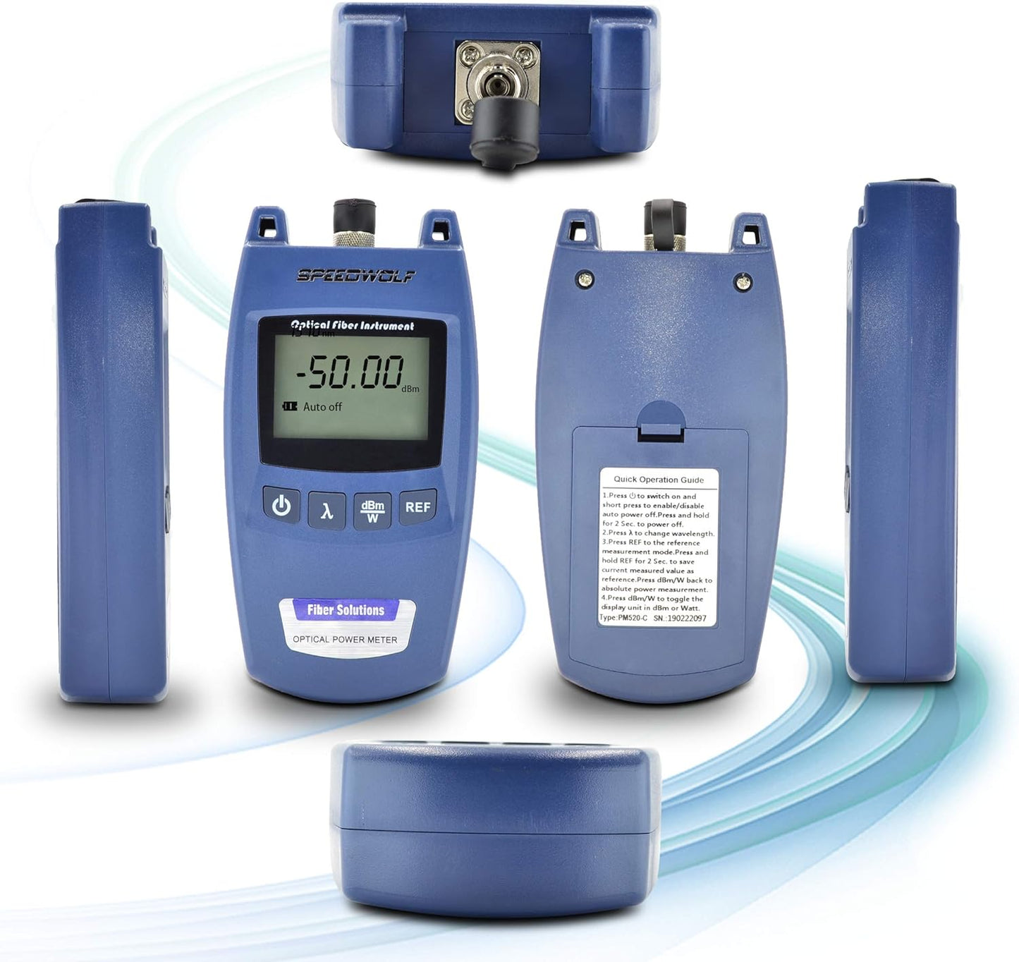 Hochpräziser FTTH Glasfaser-Leistungsmesser Pm520, Leistungsmesser (Pm520)