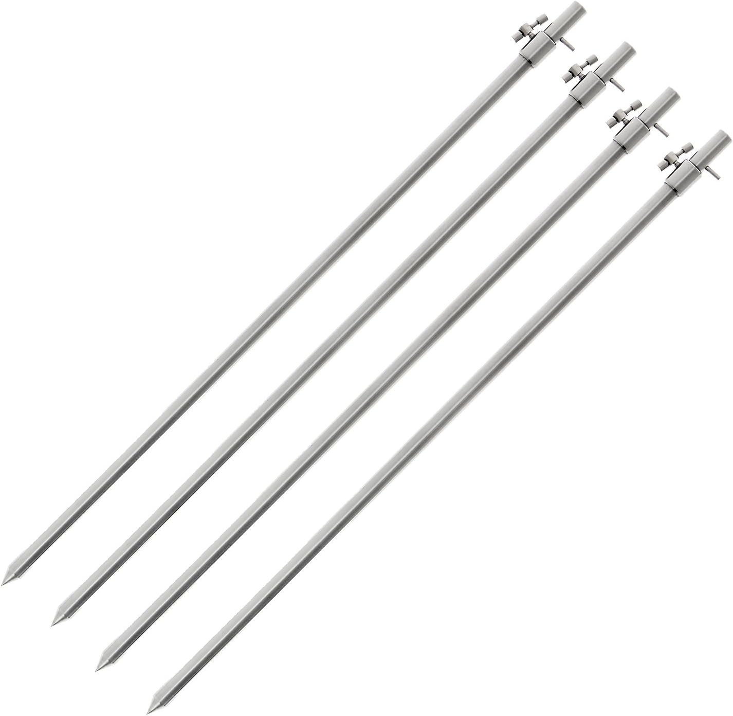 4 Stück Rutenhalter Bankstick 50-90cm