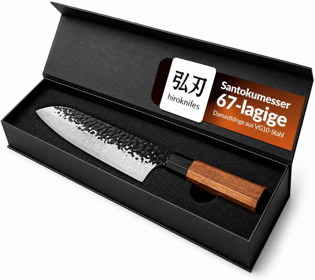 Santokumesser mit Geschenkbox, Santokumesser
