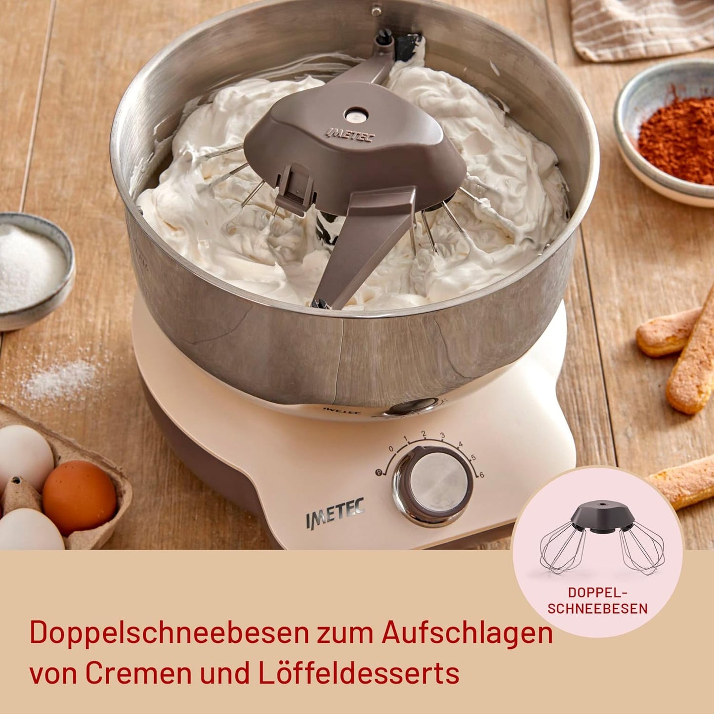 Cake Lover Knet- & Rührmaschine für Teig und Cremes