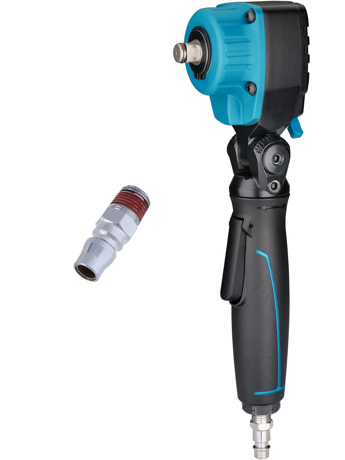 Twin Turbo Schlagschrauber 9012ATT, 1/2", Drehbarer Griff mit schwenkbarem Kopf