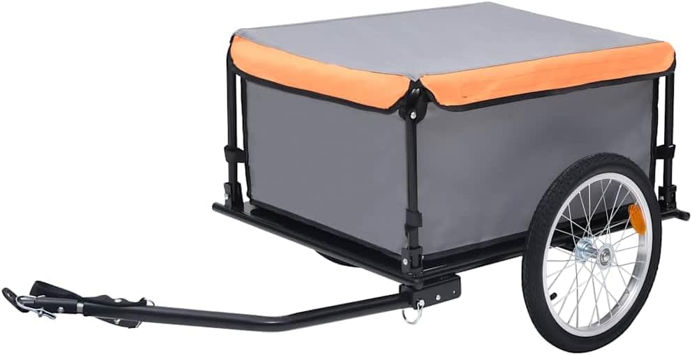 Veloanhänger, Grau und Orange