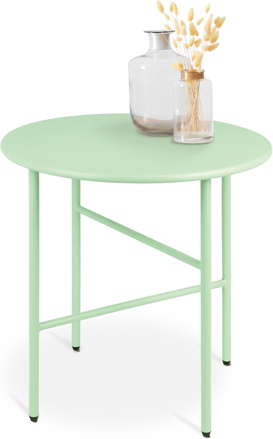 Runder Beistelltisch, Tischplatte: Ø 44cm - Höhe: 46cm Mint