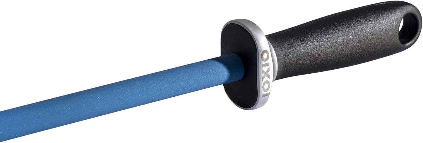 Keramikwetzstab für scharfe Messer, Blau