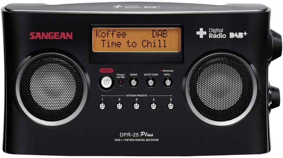 Tragbares Digital-Radio DPR-25, Schwarz