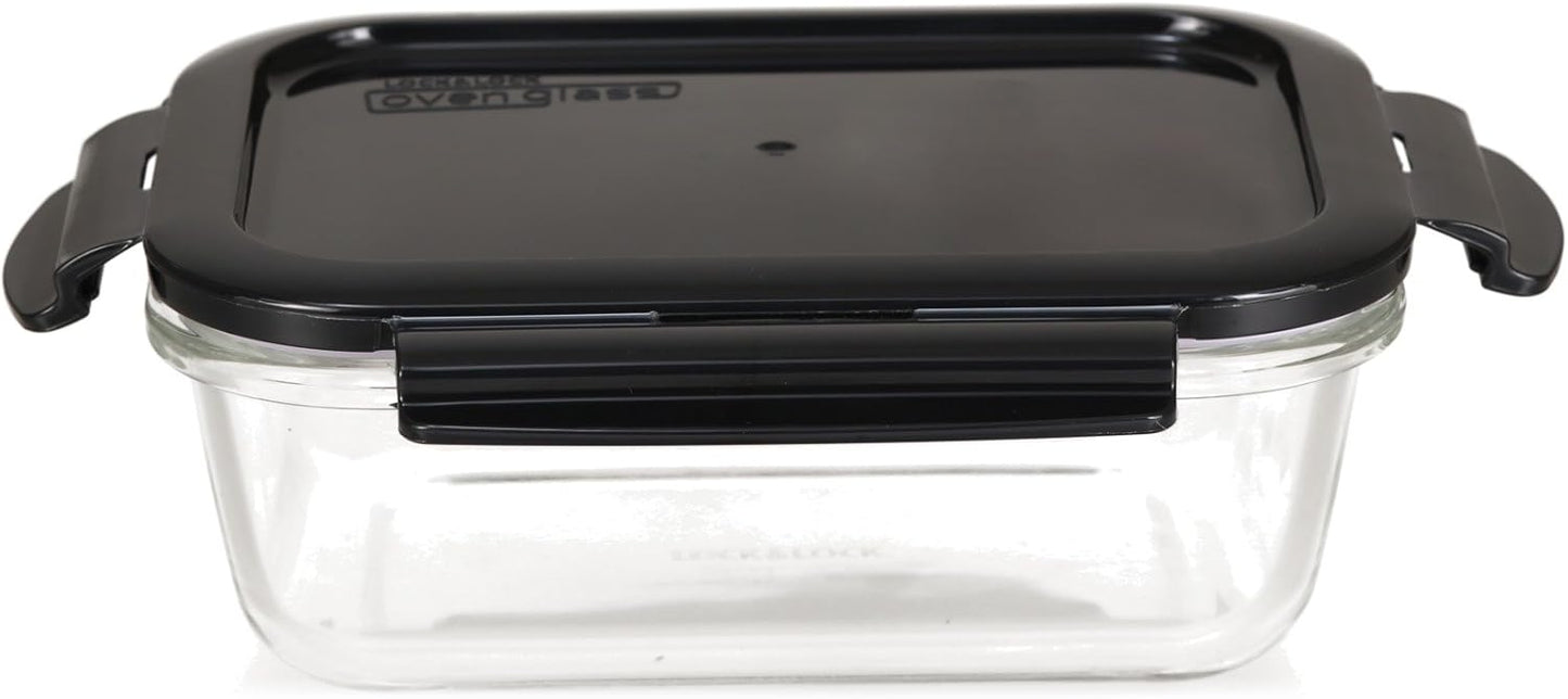 3er-Set Frischhaltedosen mit Decke, Oven Glass Serie, LLG445AS3