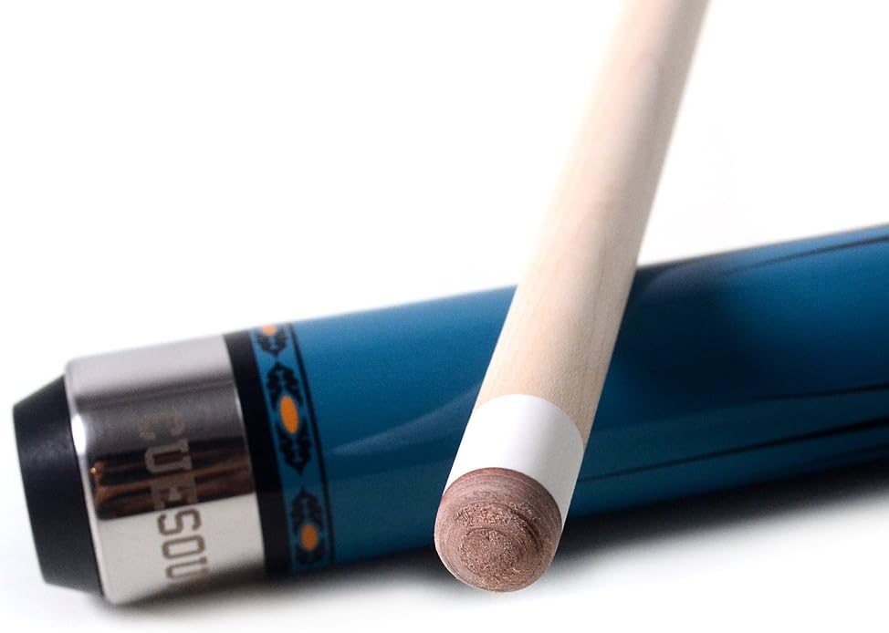 2-teiliger Maple Billiard Queue, blau 11.5mm