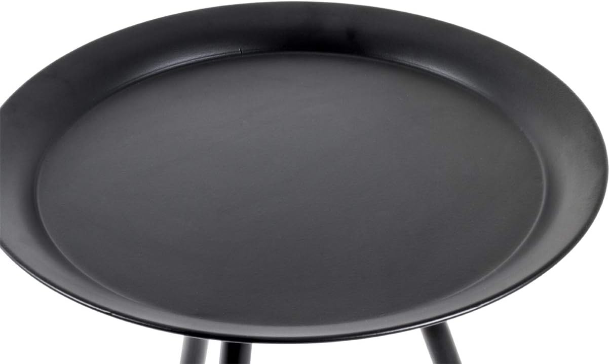Moderner Beistelltisch Hadlee, Schwarz Ø 38 x H 47 cm