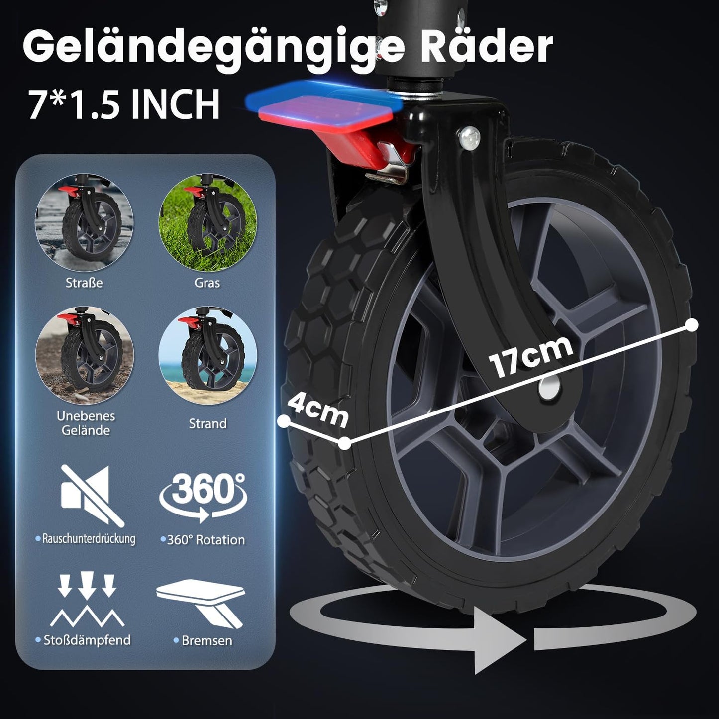 Transportwagen, Schwarz 200L