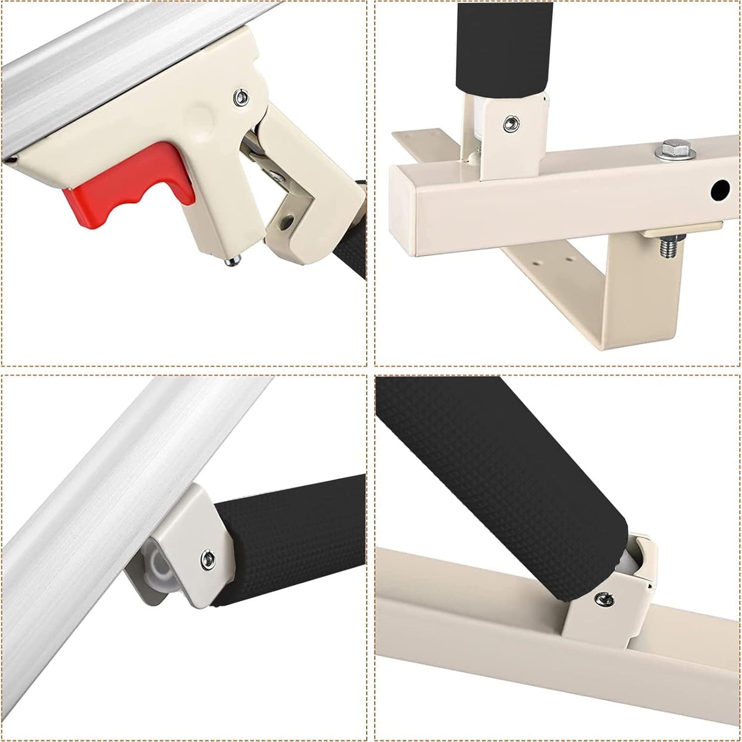 Faltbares Bettgitter, 96x40cm Weiss