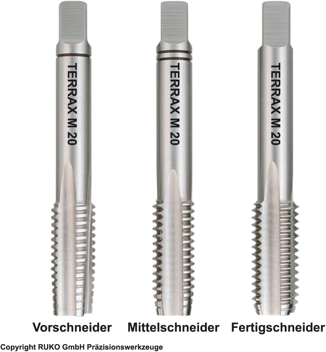 Handgewindebohrer-Satz M20, DIN 352 Geschliffen