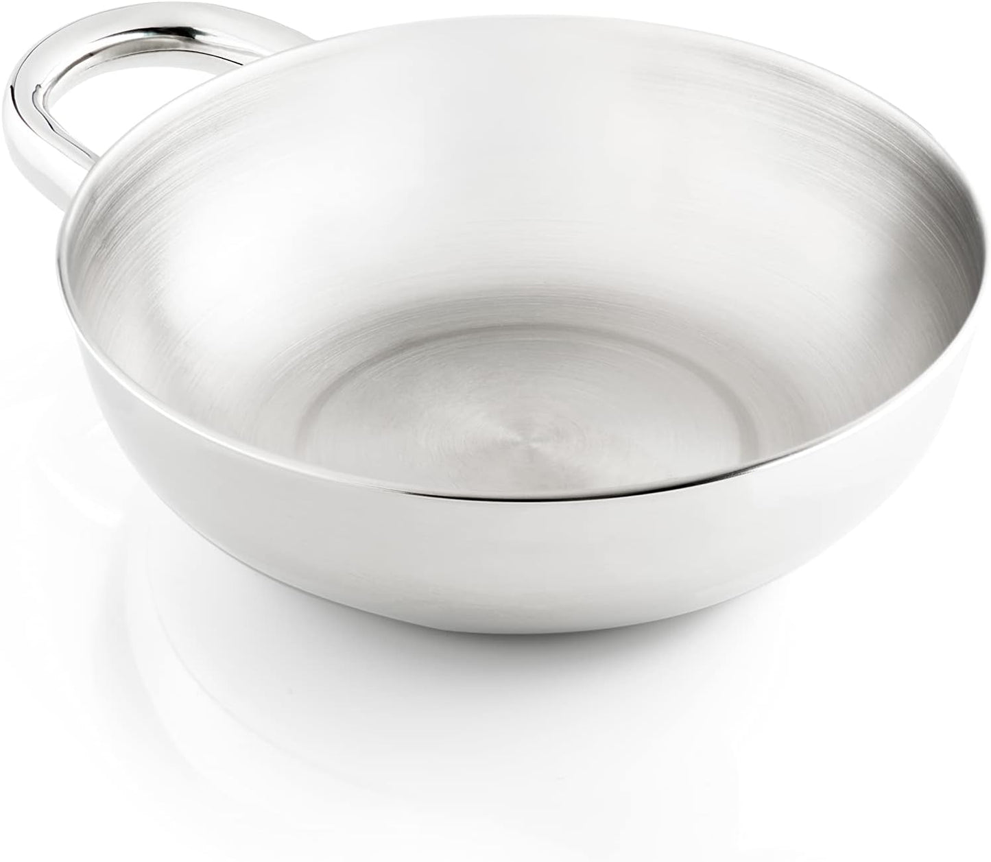 Edelstahlschüssel mit Griff