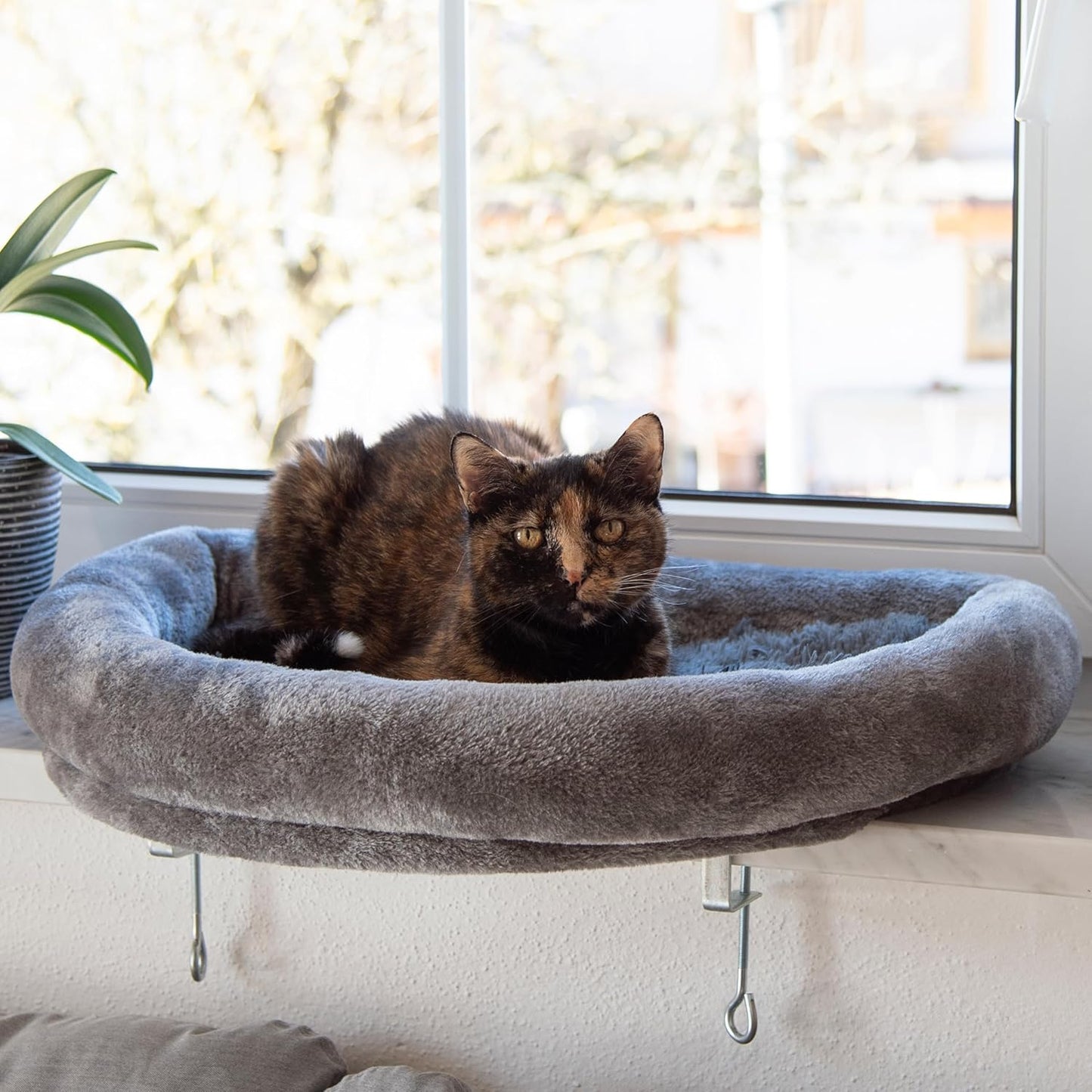 Rutschfeste Fensterliegebett mit abnehmbarem Bezug