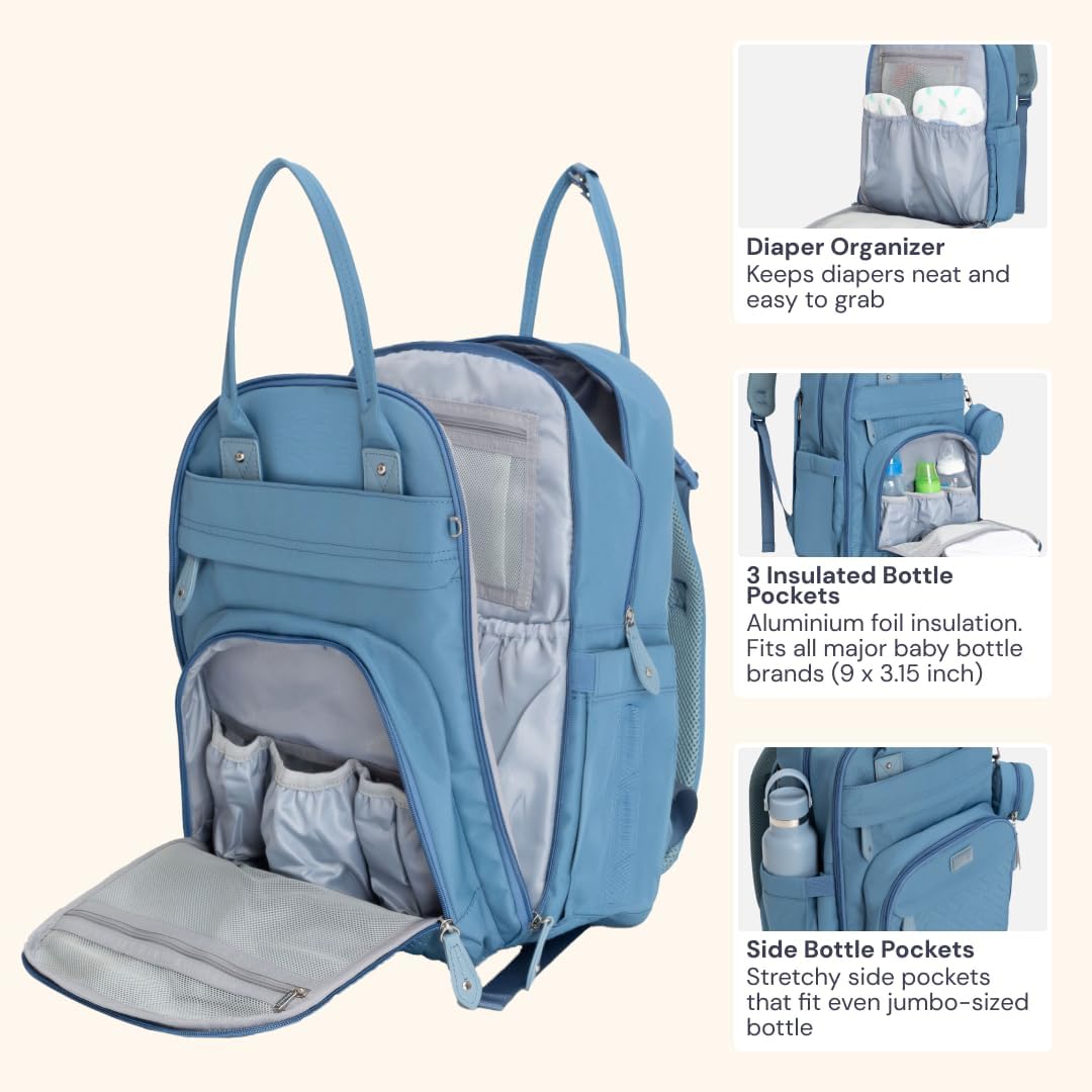 Wickelrucksack, Hellblau