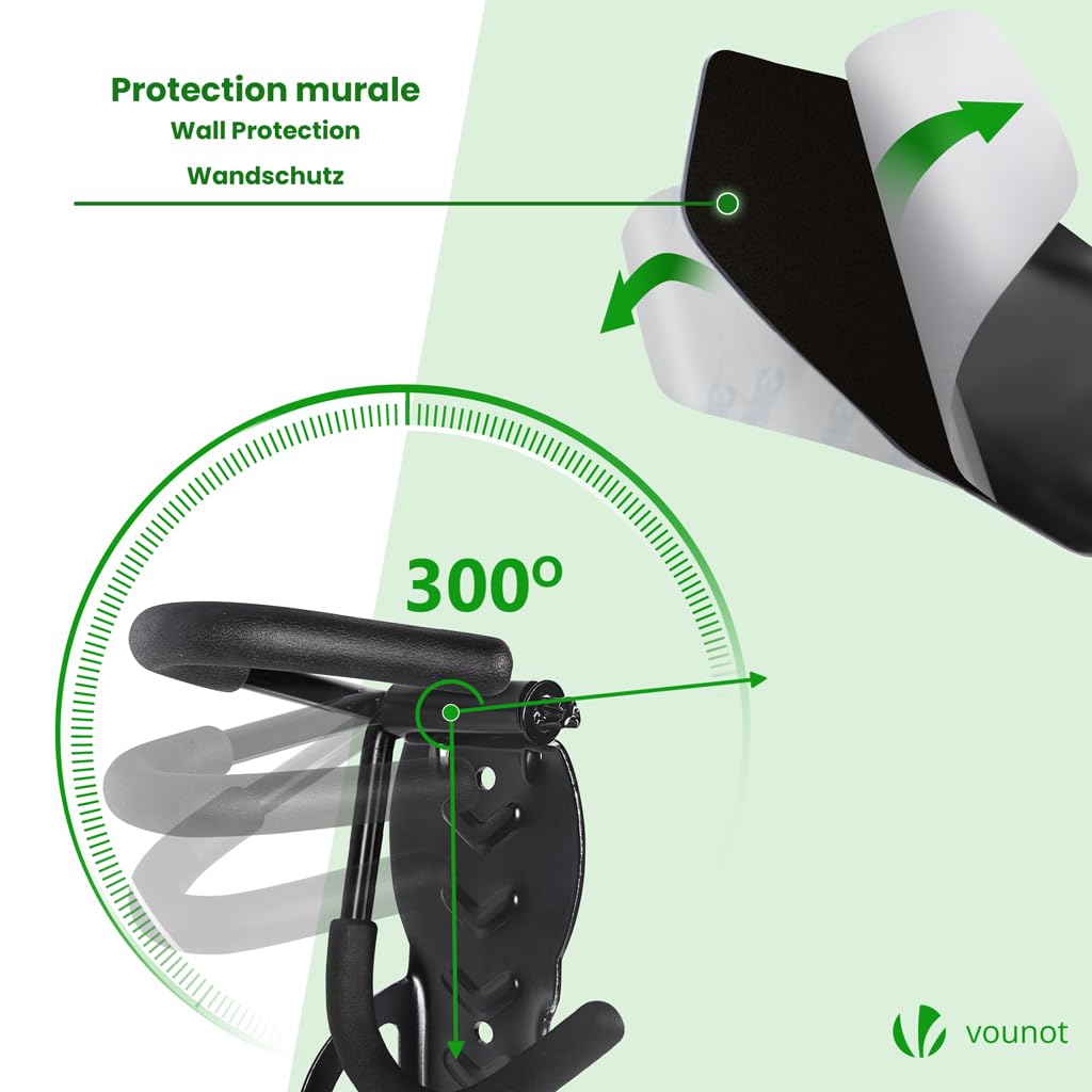 Velo-Wandhalterungsset 4er-Set, Mit 4 Schutzpads