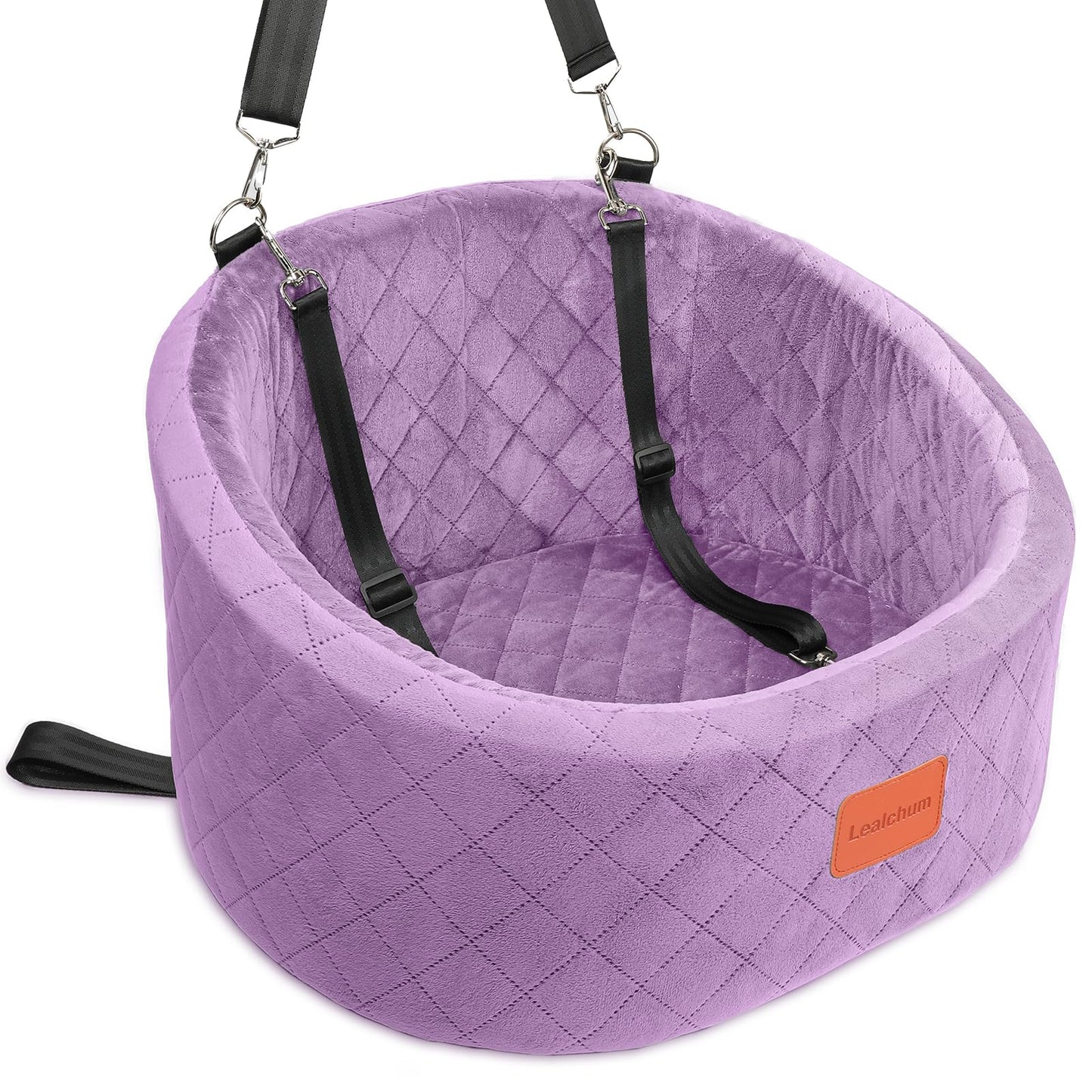 Bequemer Haustier-Autositz mit Sicherheitsleinen, Purple Small