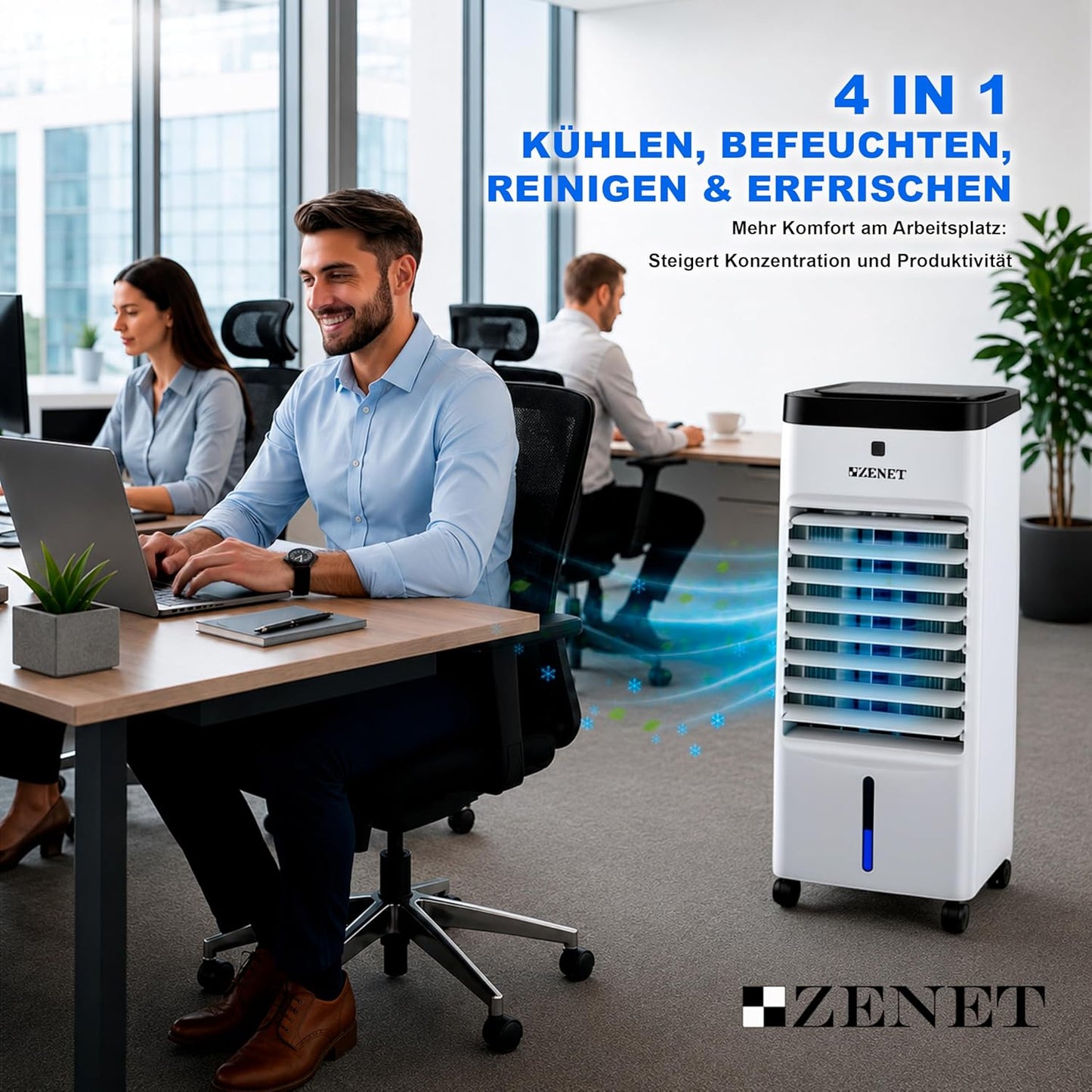 Luftkühler & Klimaanlage 4-in-1 mit Fernbedienung