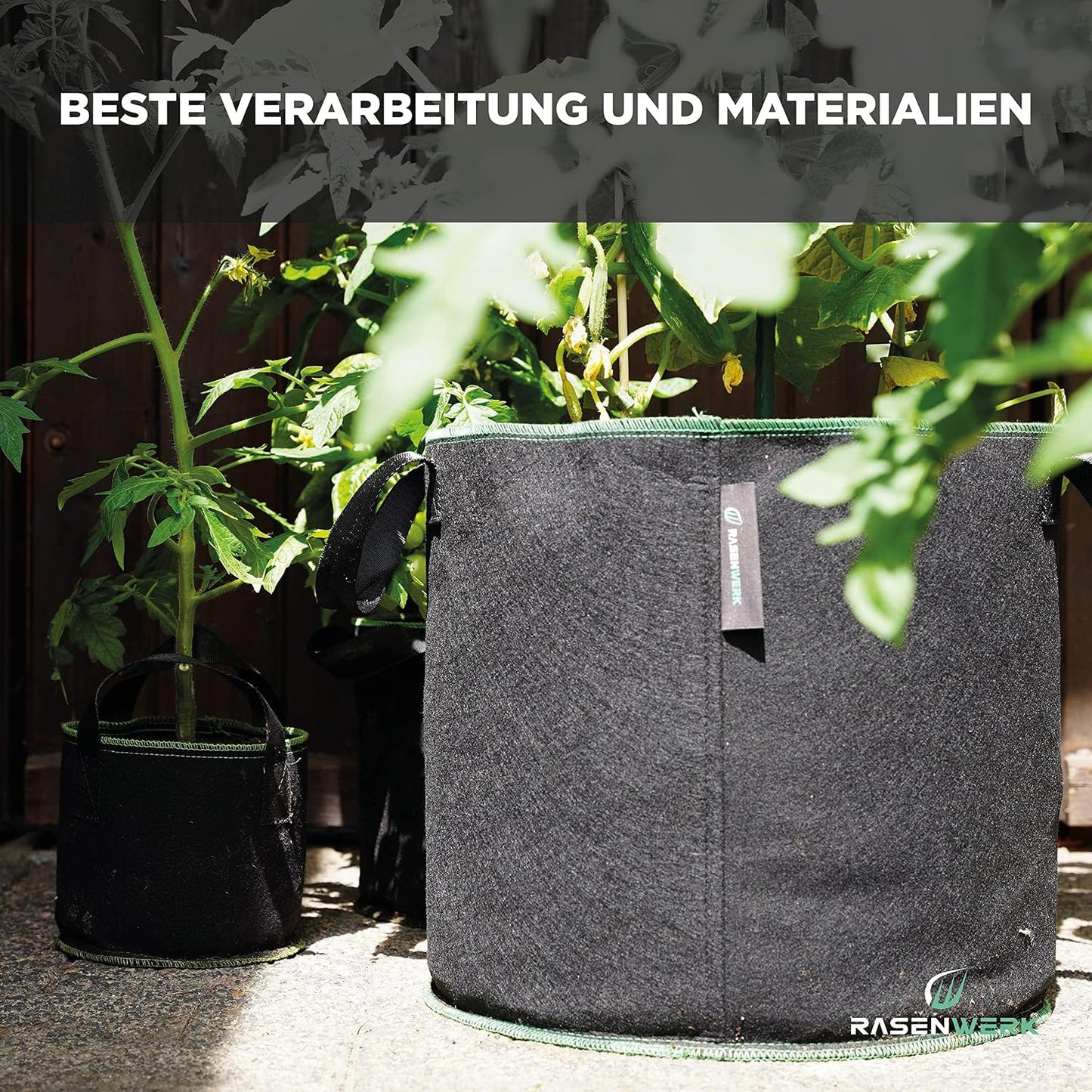 5er-Set Pflanztaschen, 60L, 60 Liter