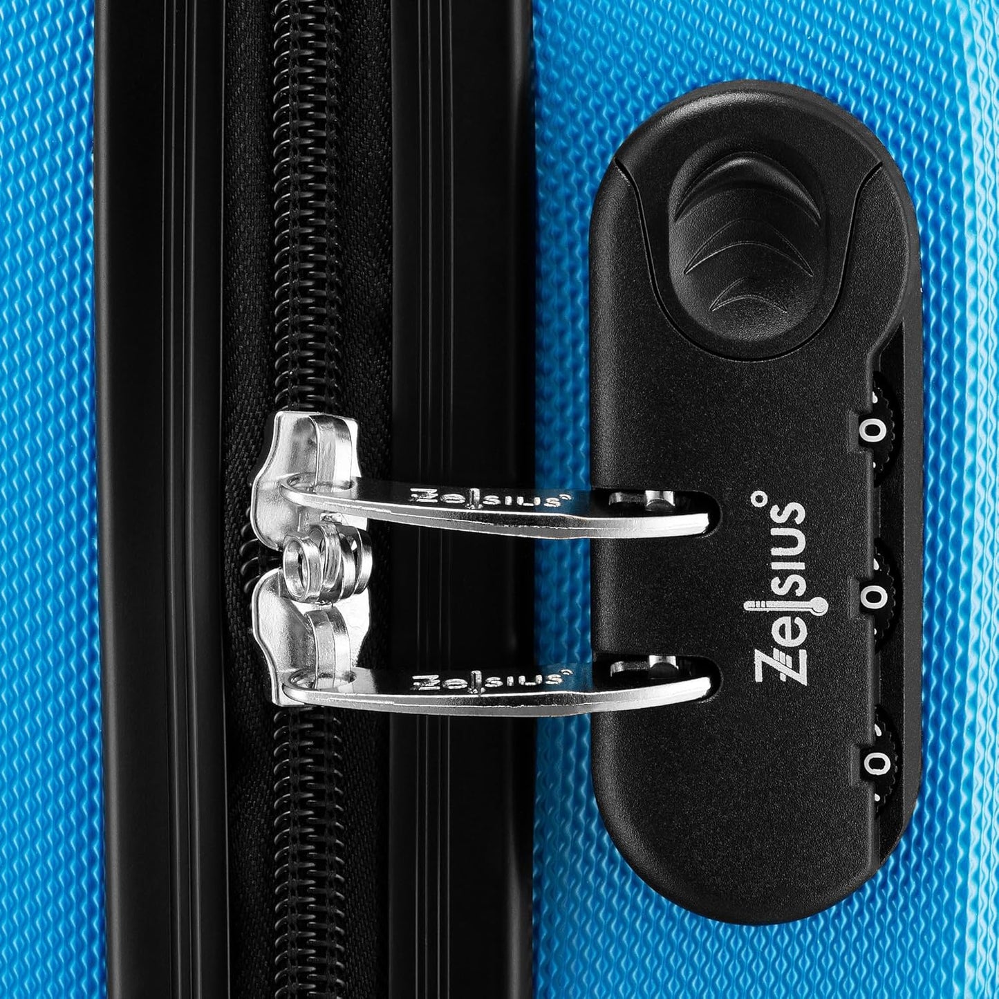 3-teiliges Hartschalenkoffer-Set, Blau
