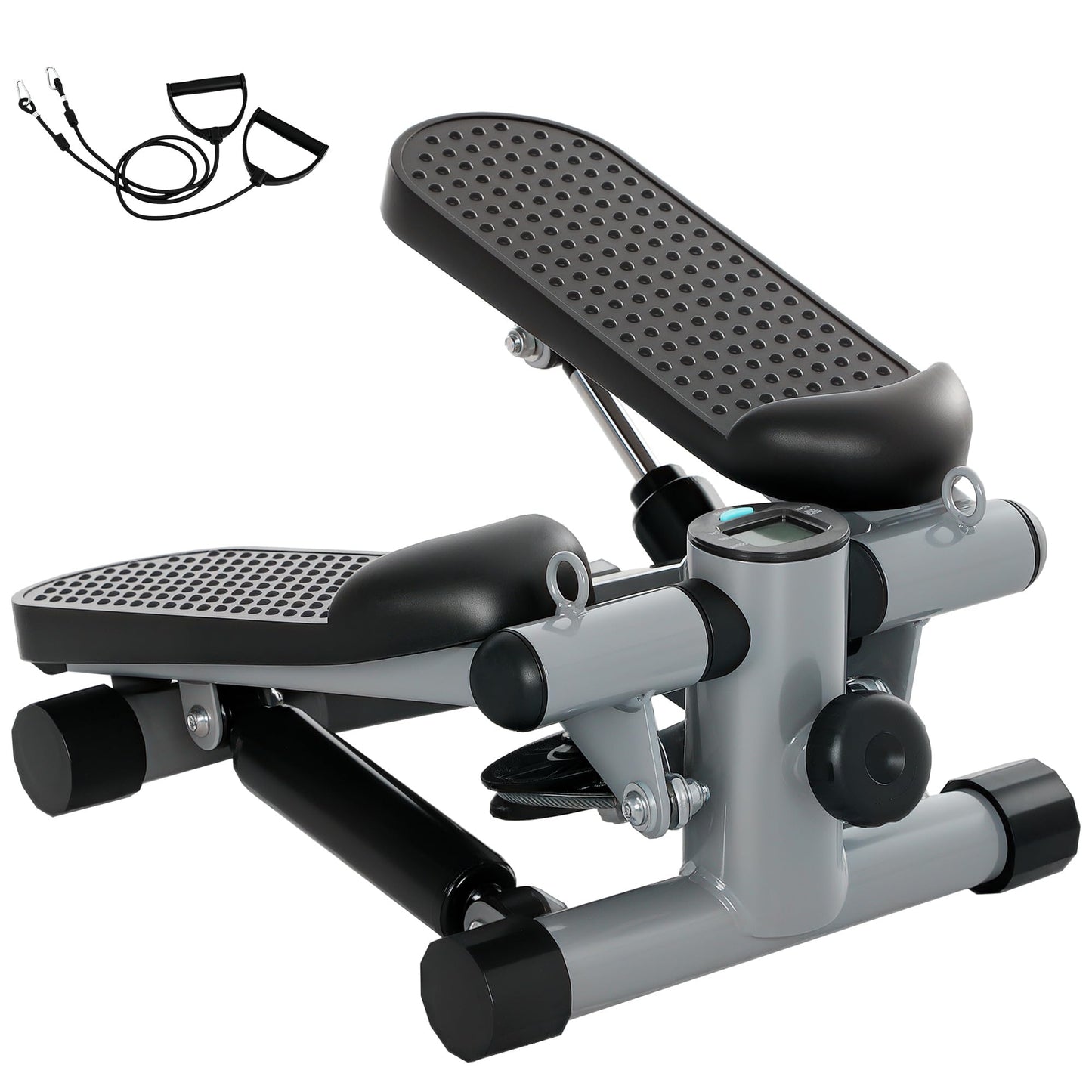 Mini-Stepper mit Power Ropes und LCD-Display
