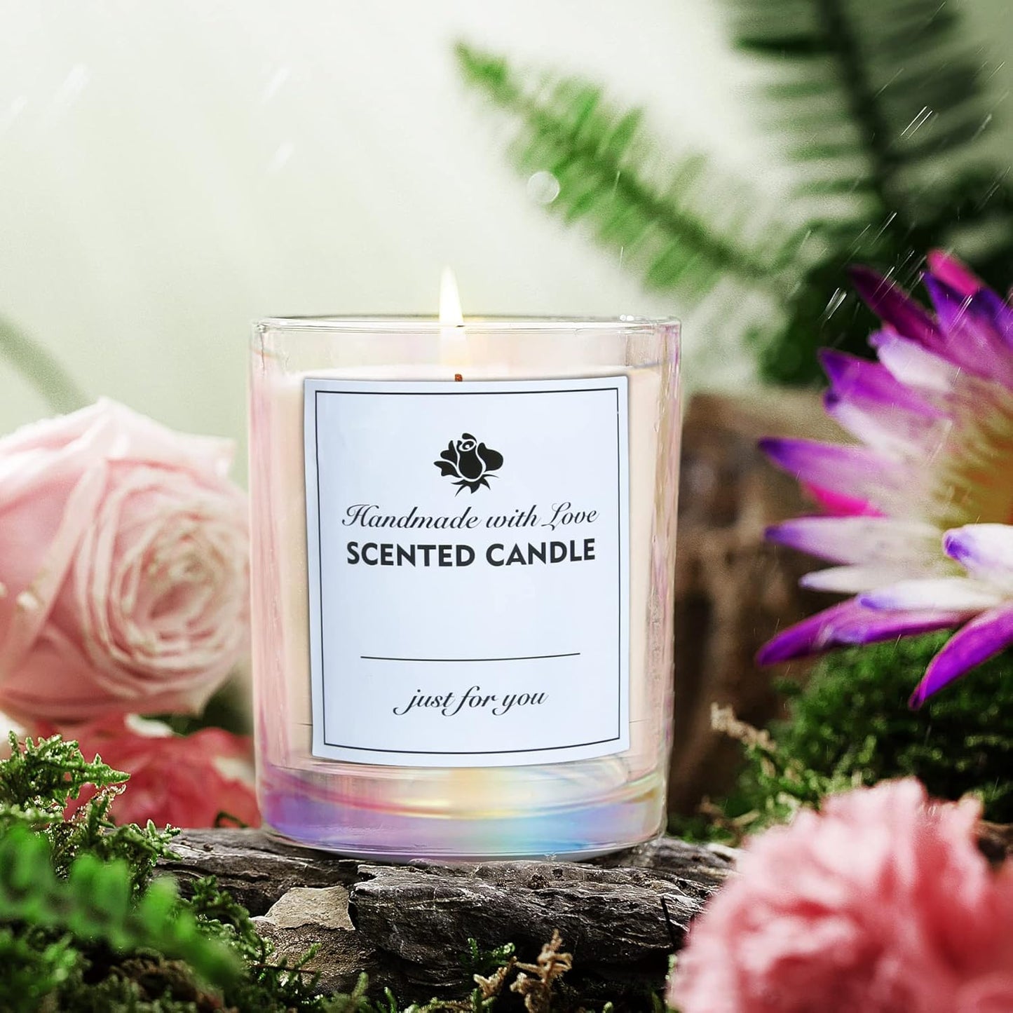 12er-Set Kerzengläser für die Herstellung von Kerzen, Irisierend