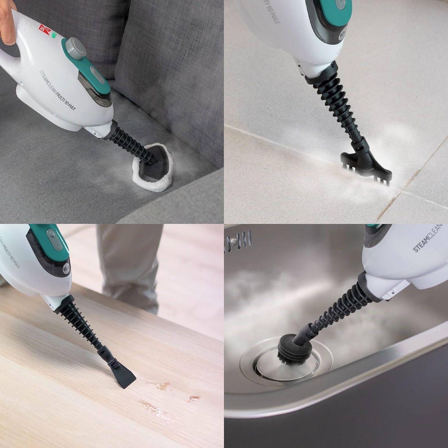 Multi 10 Max - Dampfreiniger mit verschiedenen Aufsätzen