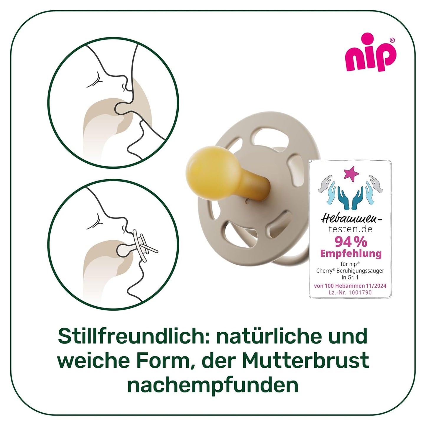 Cherry Green Schnuller-Set mit Zubehör (0-6 Monate), Lavendel lila Grösse 1 (0-6 Monate)
