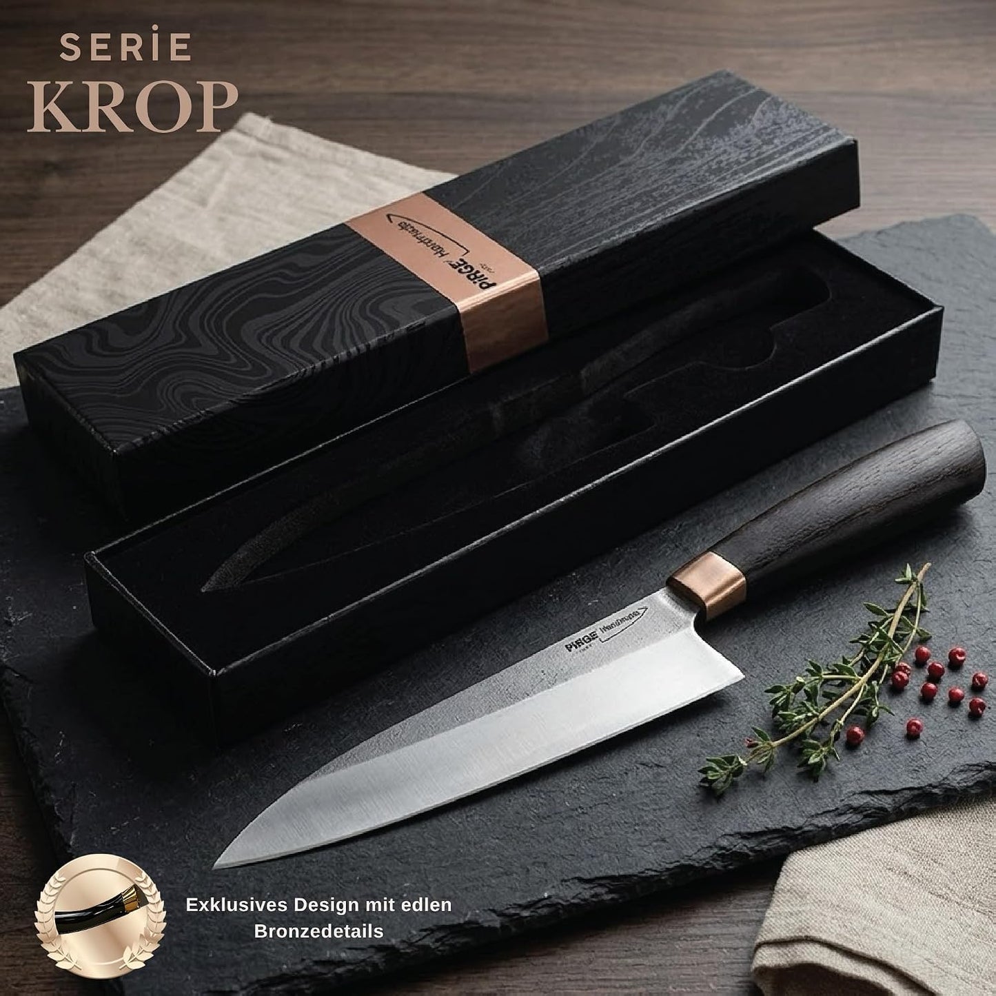 X KROP Küchenmesser, 18 cm, 180 mm