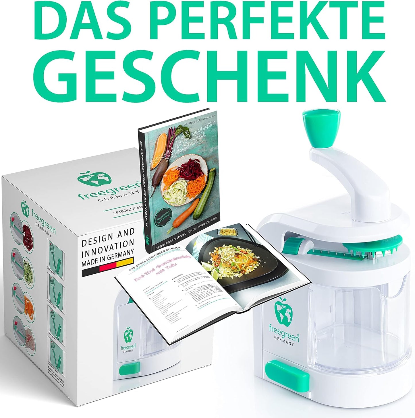 Spiralschneider mit Auffangsbehälter